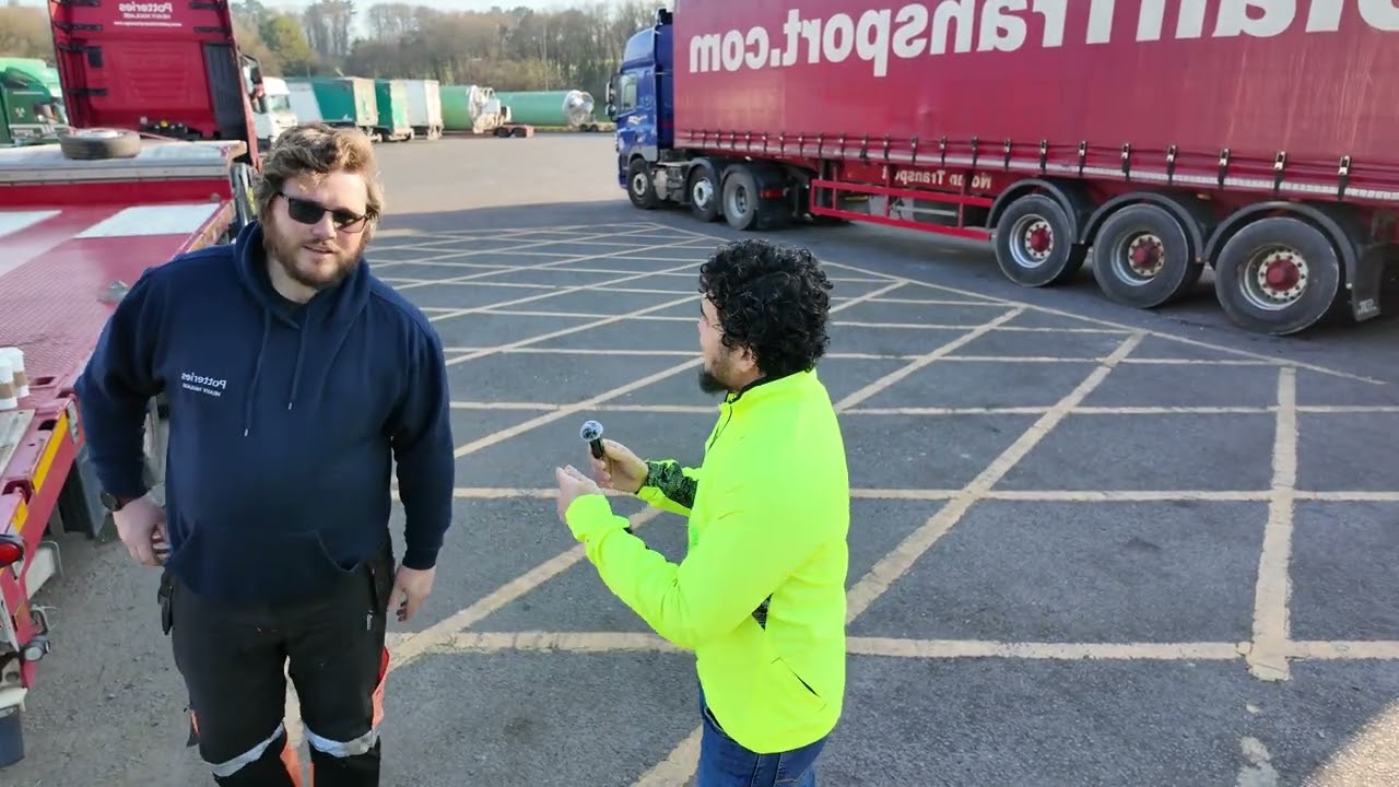 Interview with HGV Driver Pete - Ex-Squaddie now pulling Airbus wings.