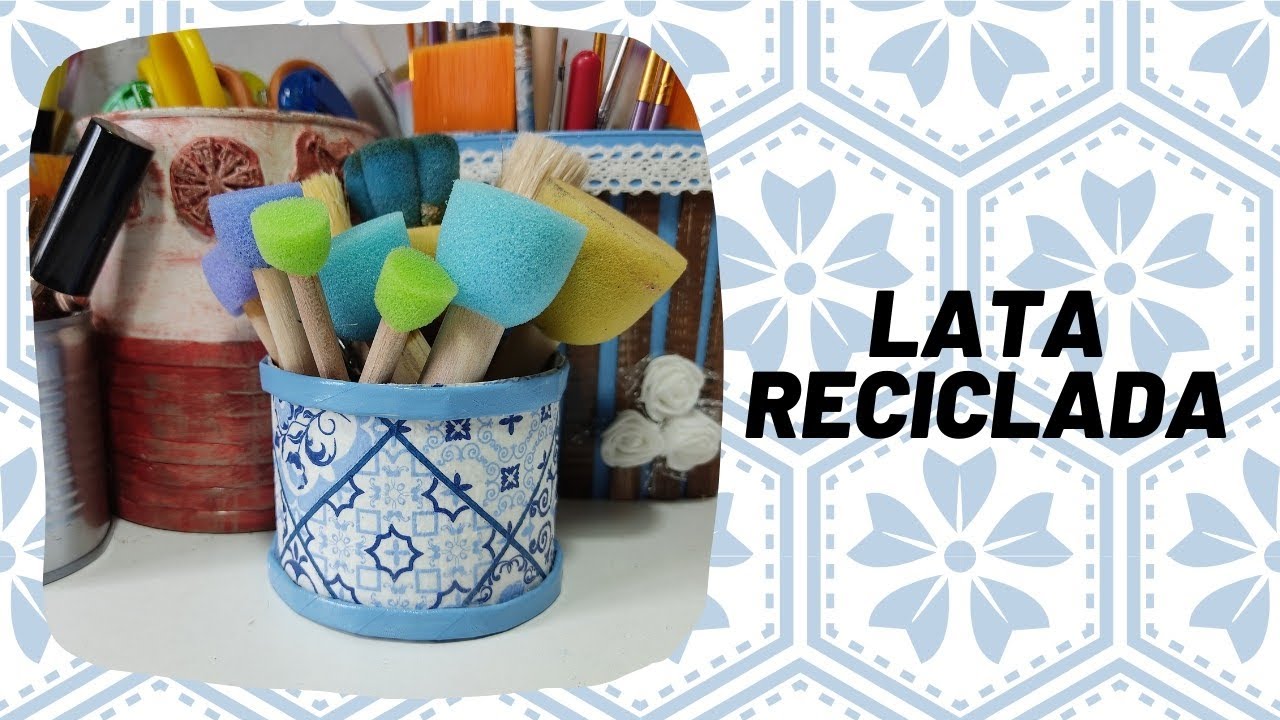 Lata reciclada || Manualidades recicladas #lata #diy #diycrafts #reciclaje 