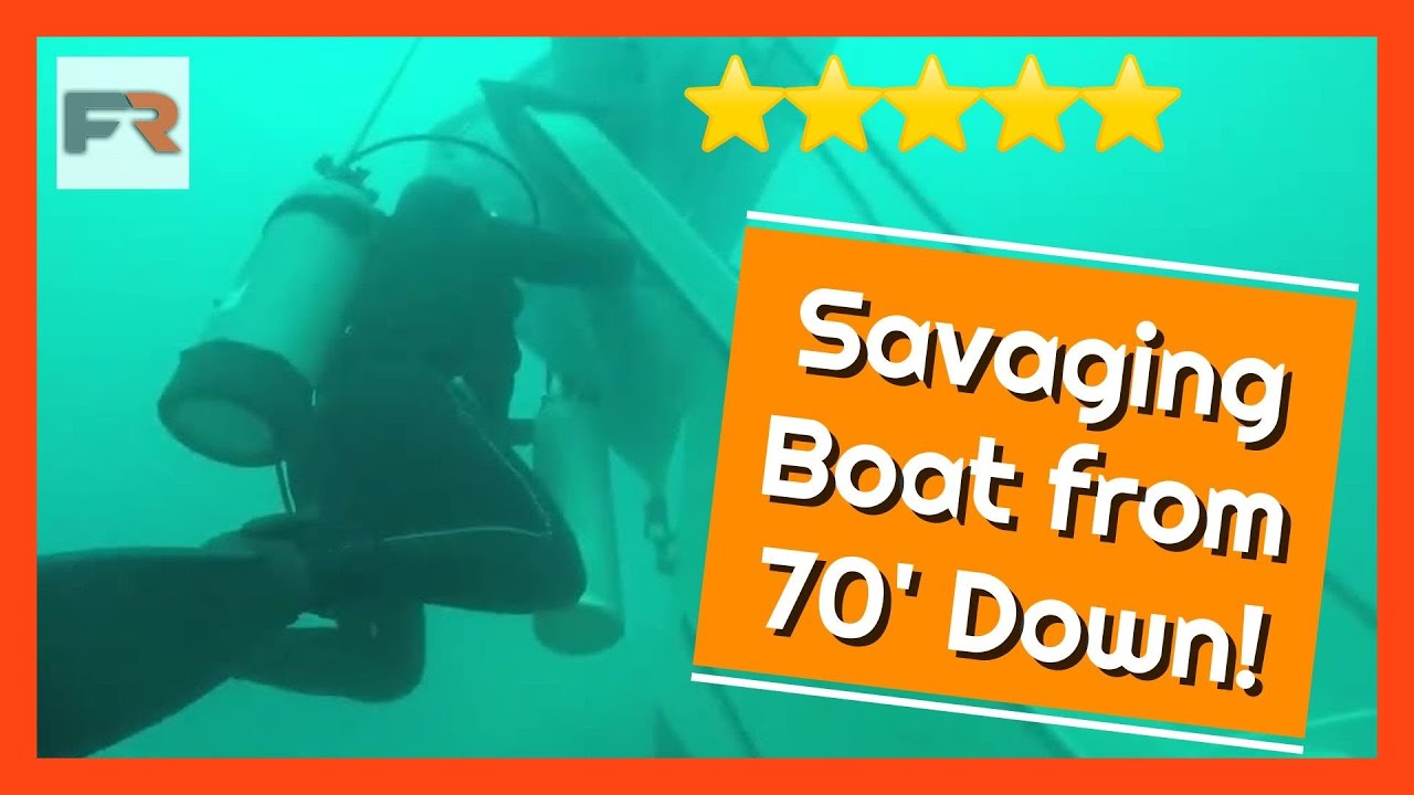 Salvaging Sunk Fishing Vessel at 70 feet underwater