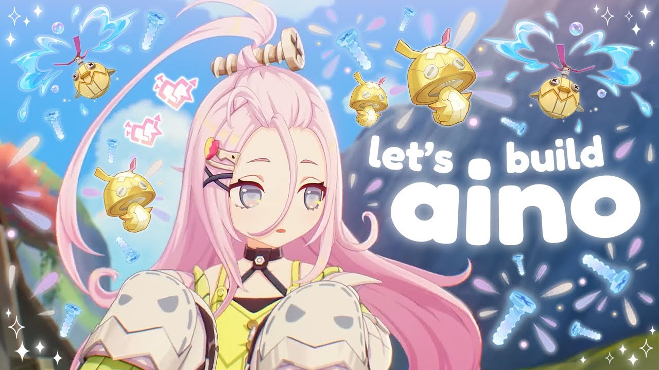 i know, let’s build aino! ⊹₊⟡ (+ yelan & nahida echo!) ✿ cozy genshin impact gameplay