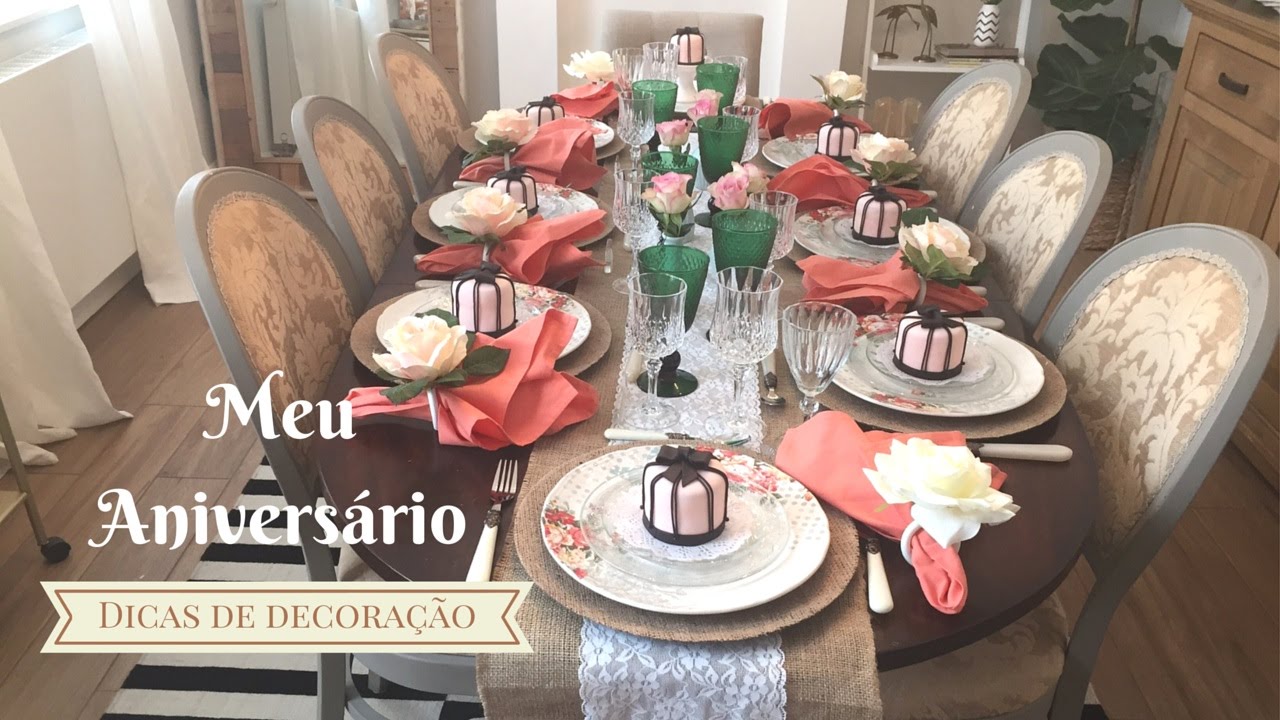 Dicas de decoração de festas- meu aniversário-brunch- mesa posta