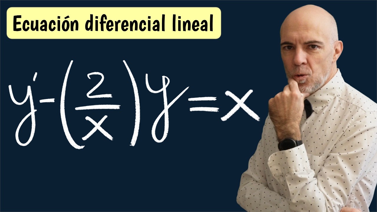 Ecuacion diferencial lineal de orden 1 explicada al detalle, como a ti te gusta