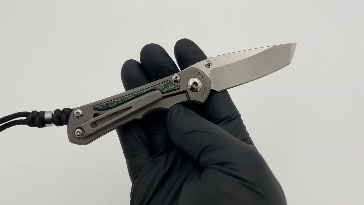 Chris Reeve Knives Small Inkosi - Teal Magnetic CarboTi - Tanto CPM MagnaCut - 2025 R1 Invitational