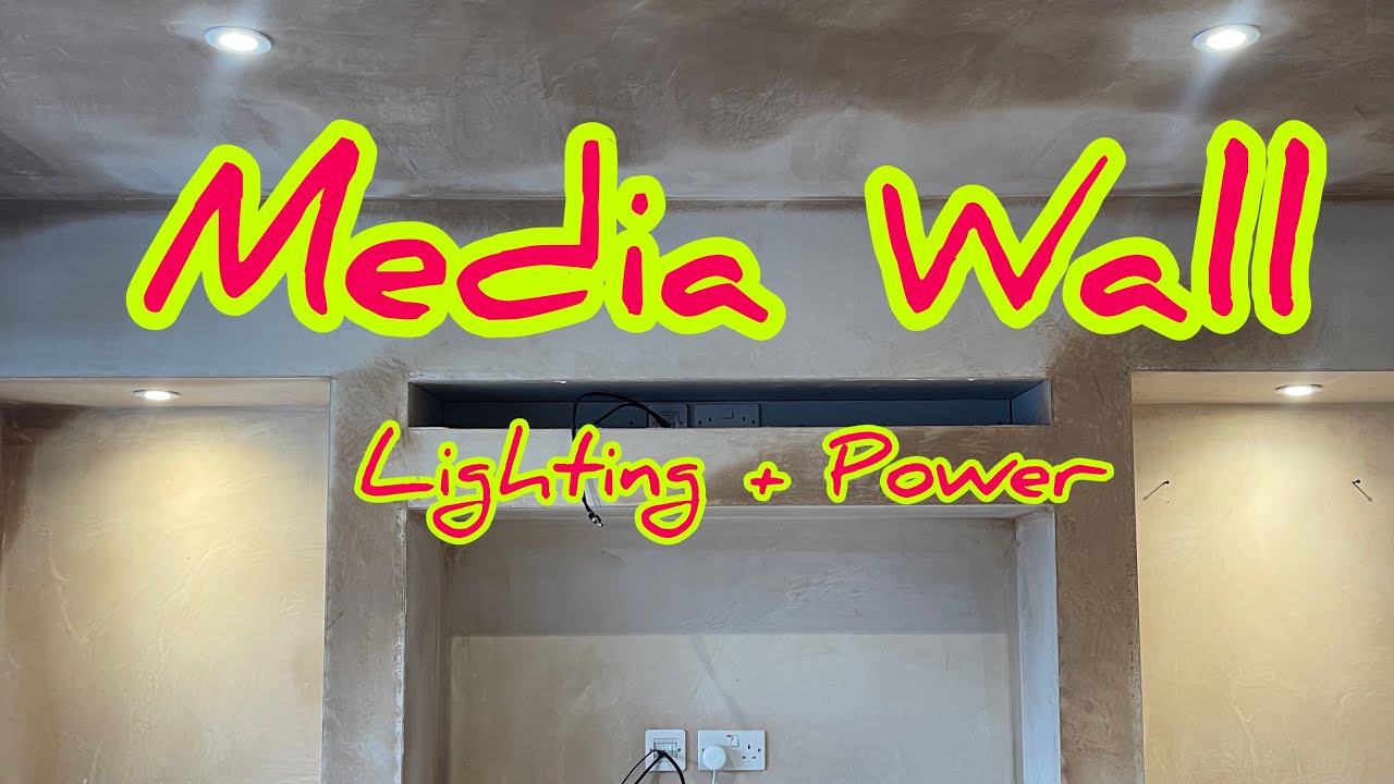 Установка электрики на медиастену — Electricians Life UK