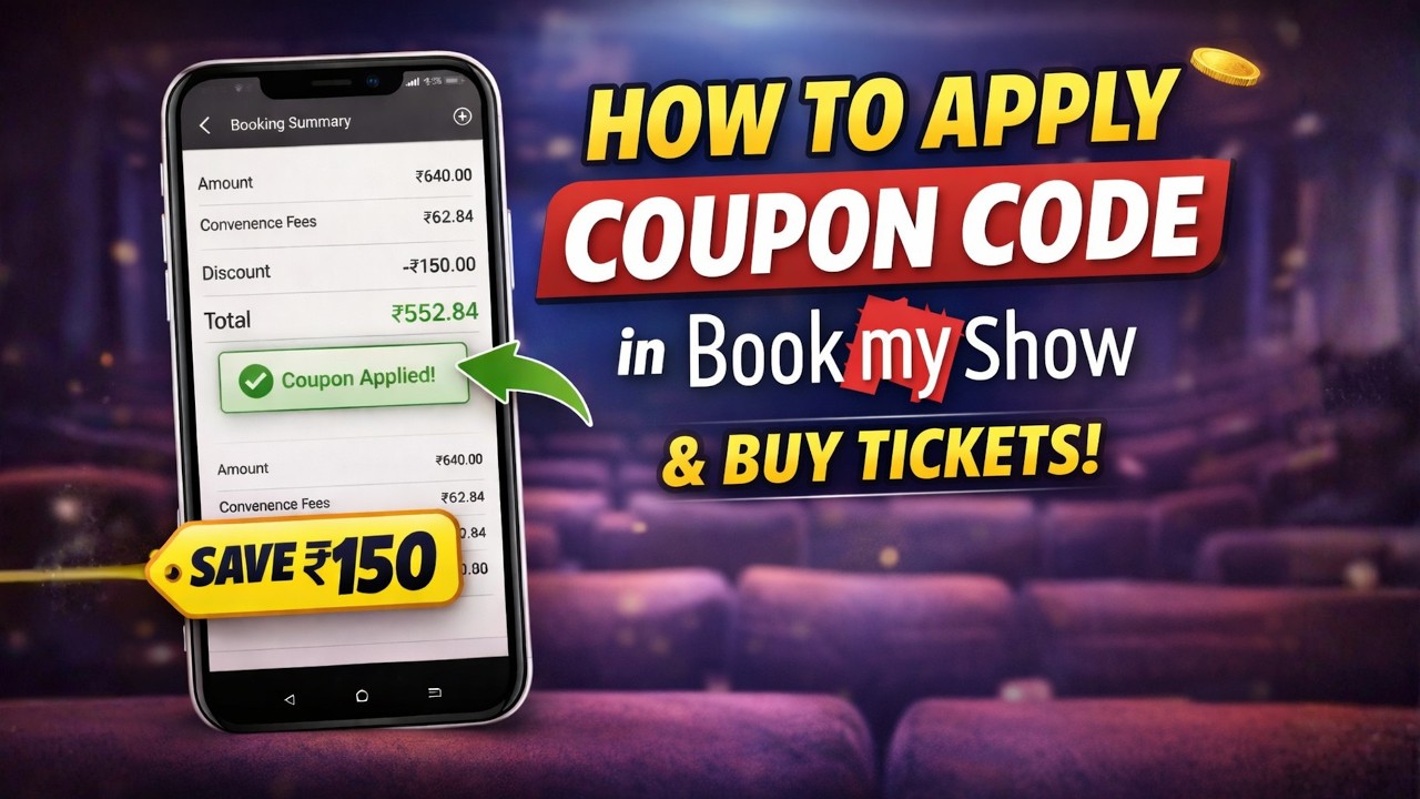 How to Apply Coupon Code in BookMyShow & Book Tickets (Step-by-Step)