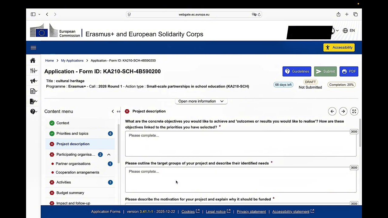 Erasmus+ KA210 Project Writing Training | Part 2: Basics & Getting Started