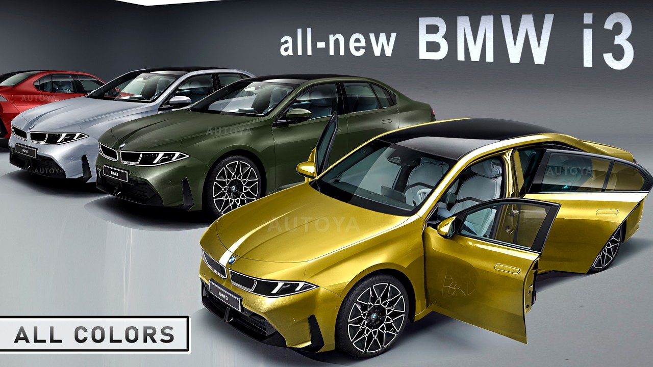 Новый BMW i3 2027 года &mdash; все цвета. Предварительный обзор полностью электрического BMW 3-й серии ...