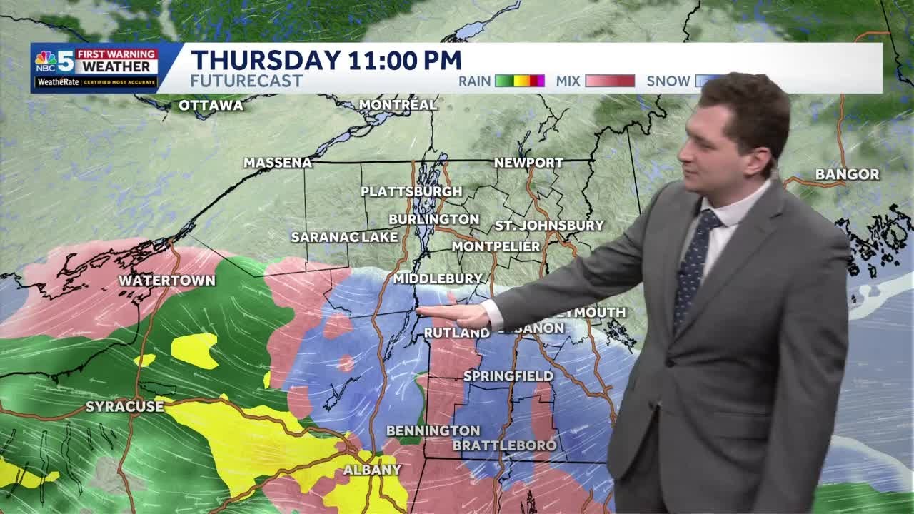 Wintry mix in southern areas tonight, 50s by this weekend (3-05-26)