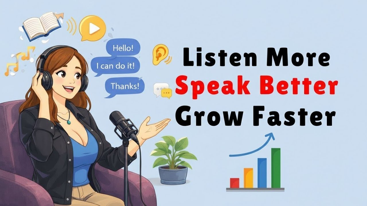 Listen More, Speak Better, Grow Faster | Daily English Listening & Speaking Practice for Fluency