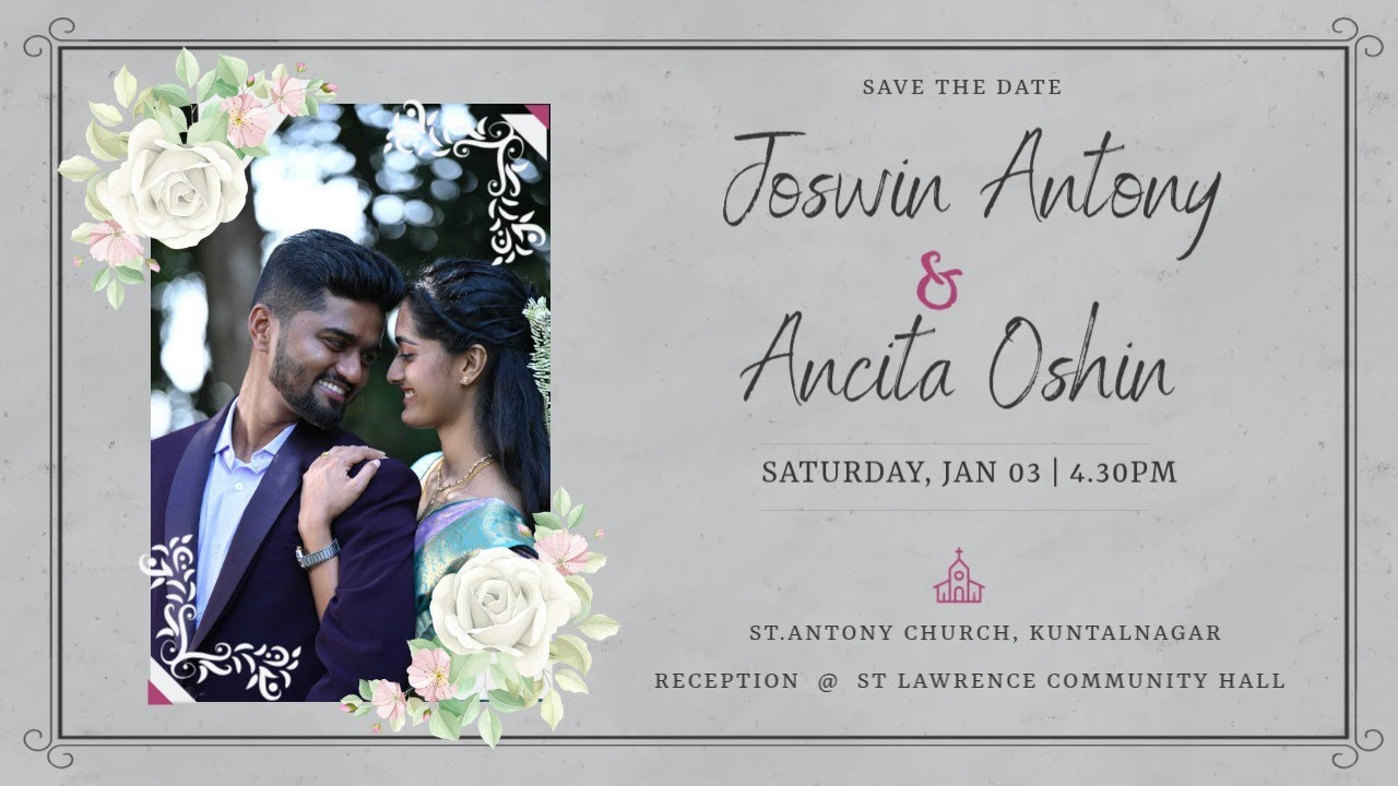 WEDDING CEREMONY OF JOSWIN ANTONY  & ANCITA OSHIN
