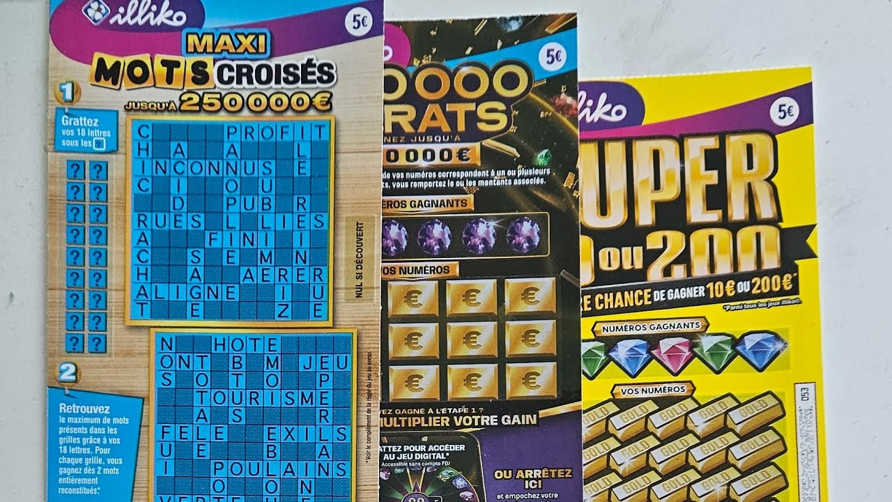 🥳3 TICKETS DE GRATTAGE !!!🤑