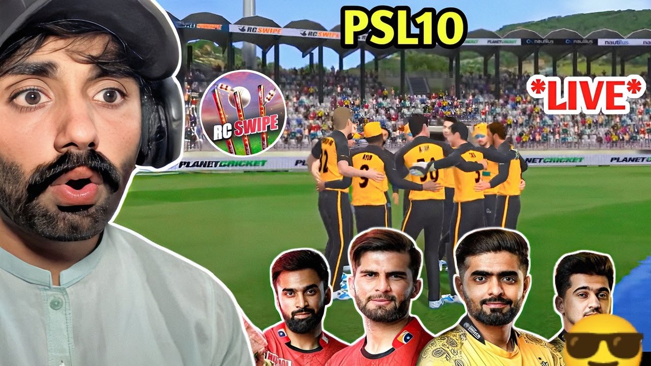 CAN BEAT LAHORE IN LAHORE😱PSL10 PESHAWAR VS LAHORE IN (HARDCORE💀) RC SWIPE LIVE