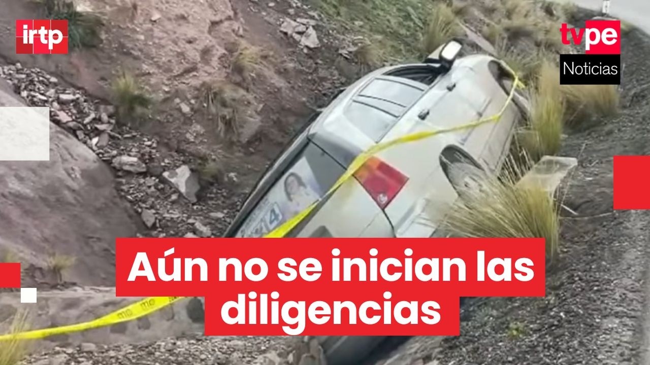 Accidente de candidato Napoleón Becerra: aún esperan llegada de la policía para diligencias
