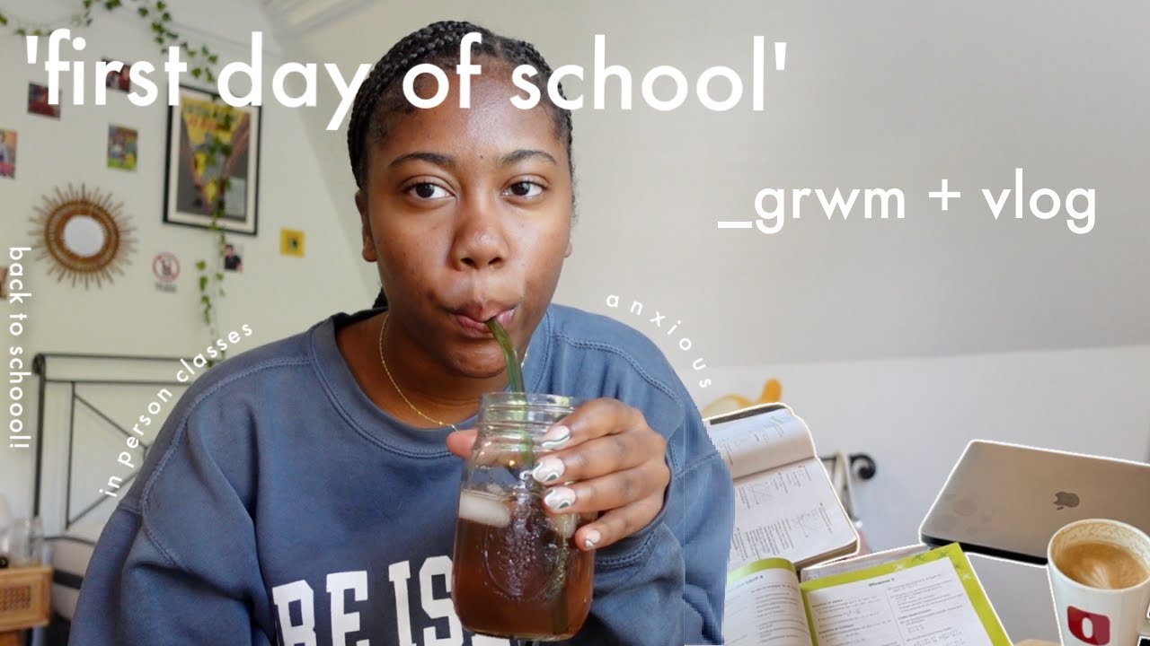 my first day of college 📚 (chit chat grwm + vlog)  2022