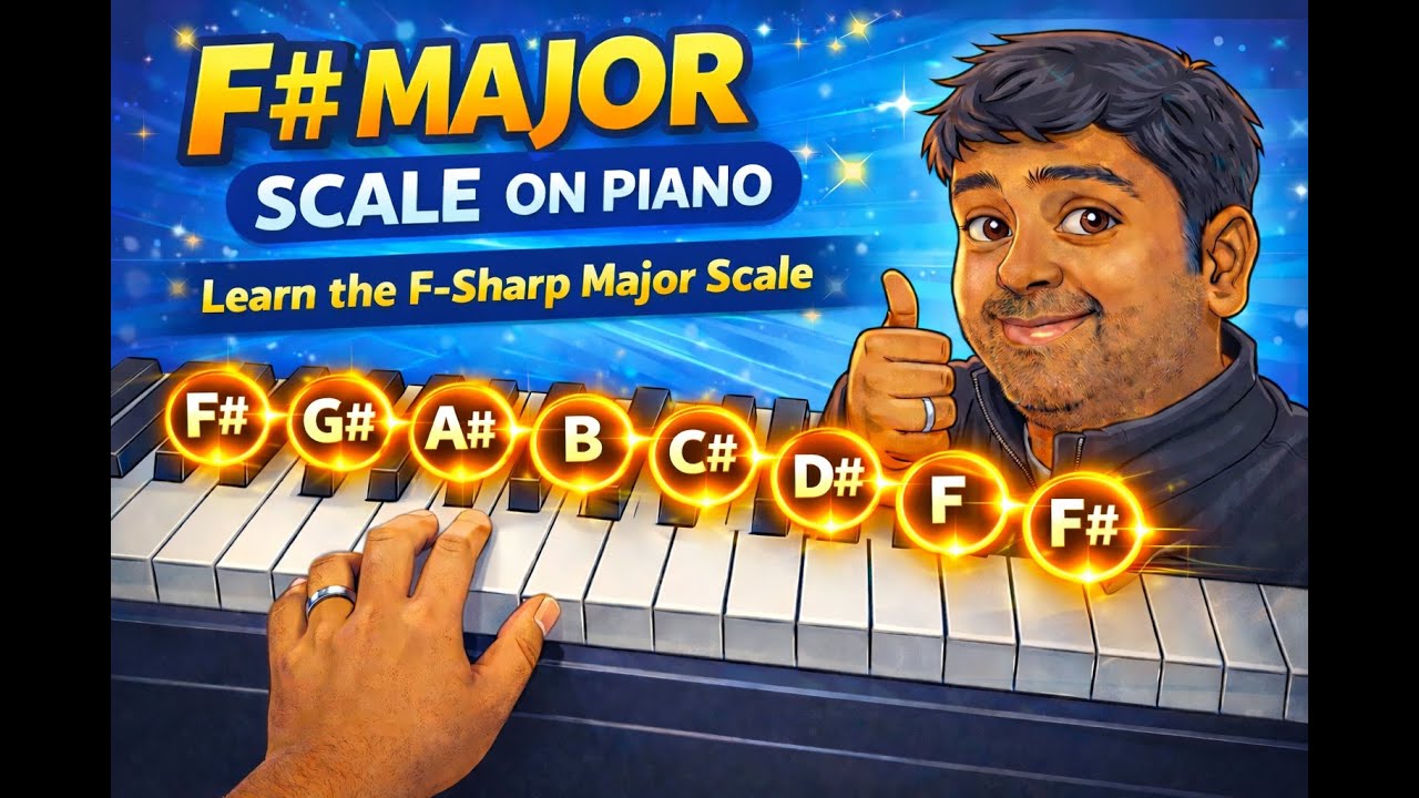 F♯ Major Scale on Piano | Make Black Keys Your Friend