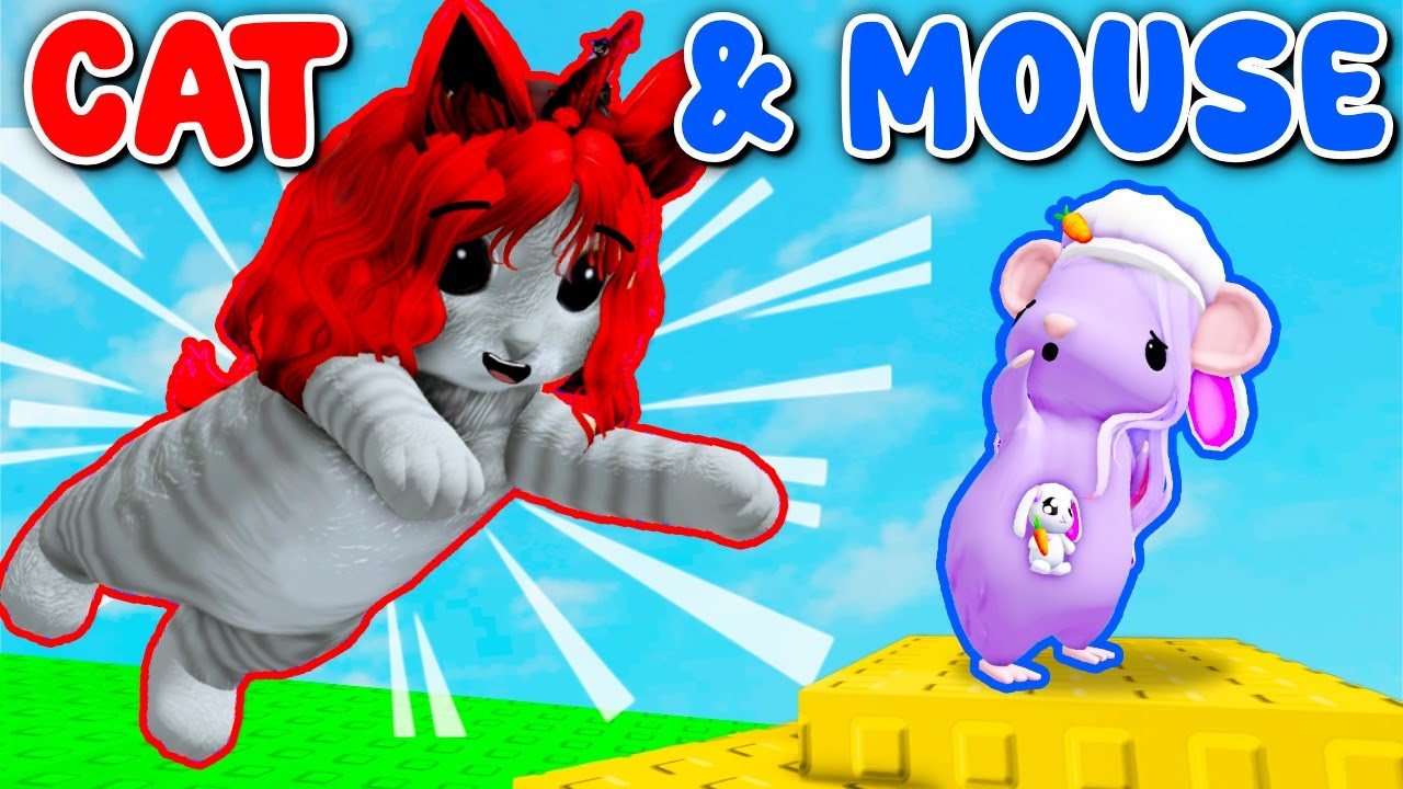 Кошки-мышки для 2 игроков: Обби! (Roblox)
