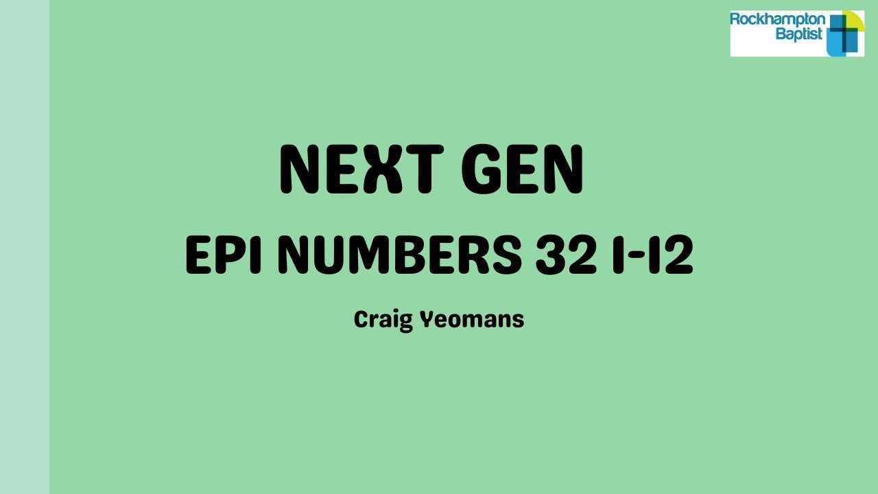 Next Gen EP1   Numbers 32 1 12