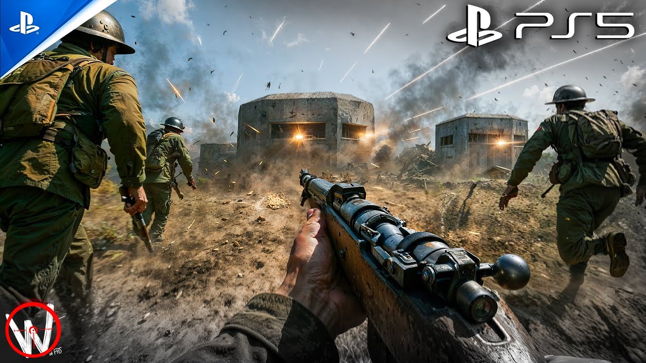 Смертоносный штурм укрепленных немецких позиций / Реалистичная графика Ultra Graphics [4K 60FPS H...