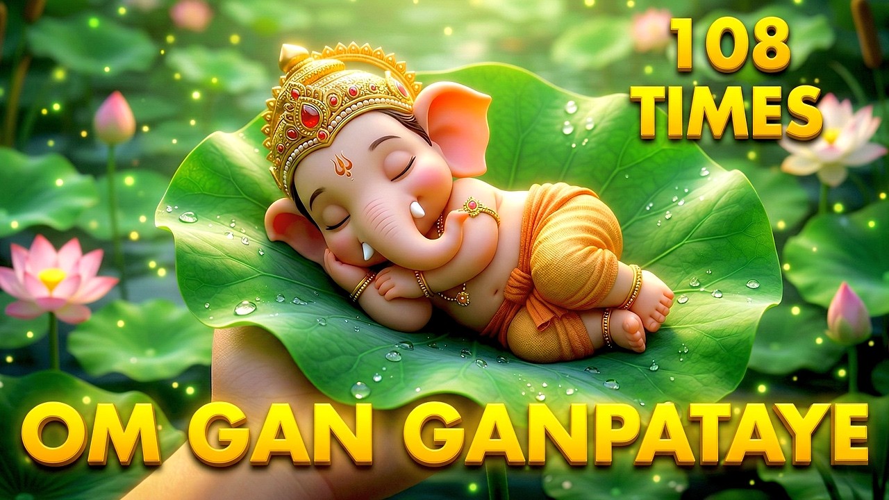 ॐ गं गणपतये नमः 108 बार | Powerful Ganesha Mantra Chanting (108 Times)