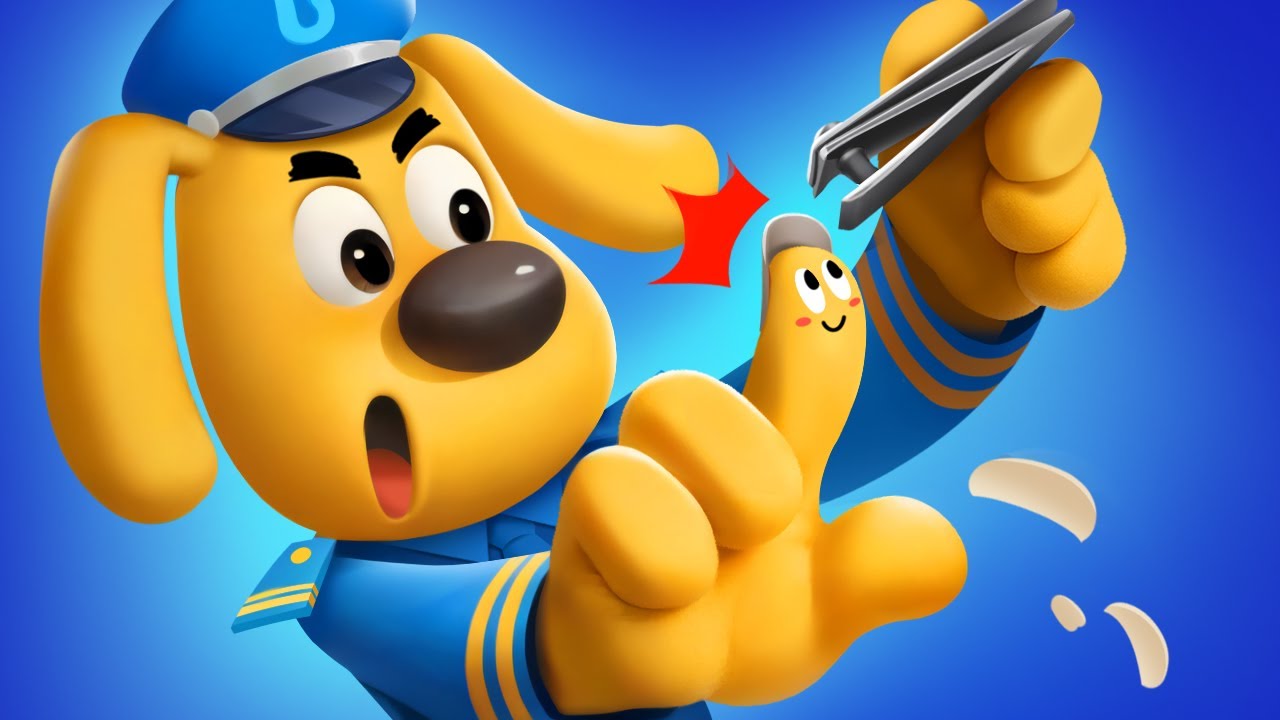 Trim Your Nails | Good Habits | Cartoon | Safety Rules for Kids | Sheriff Labrador