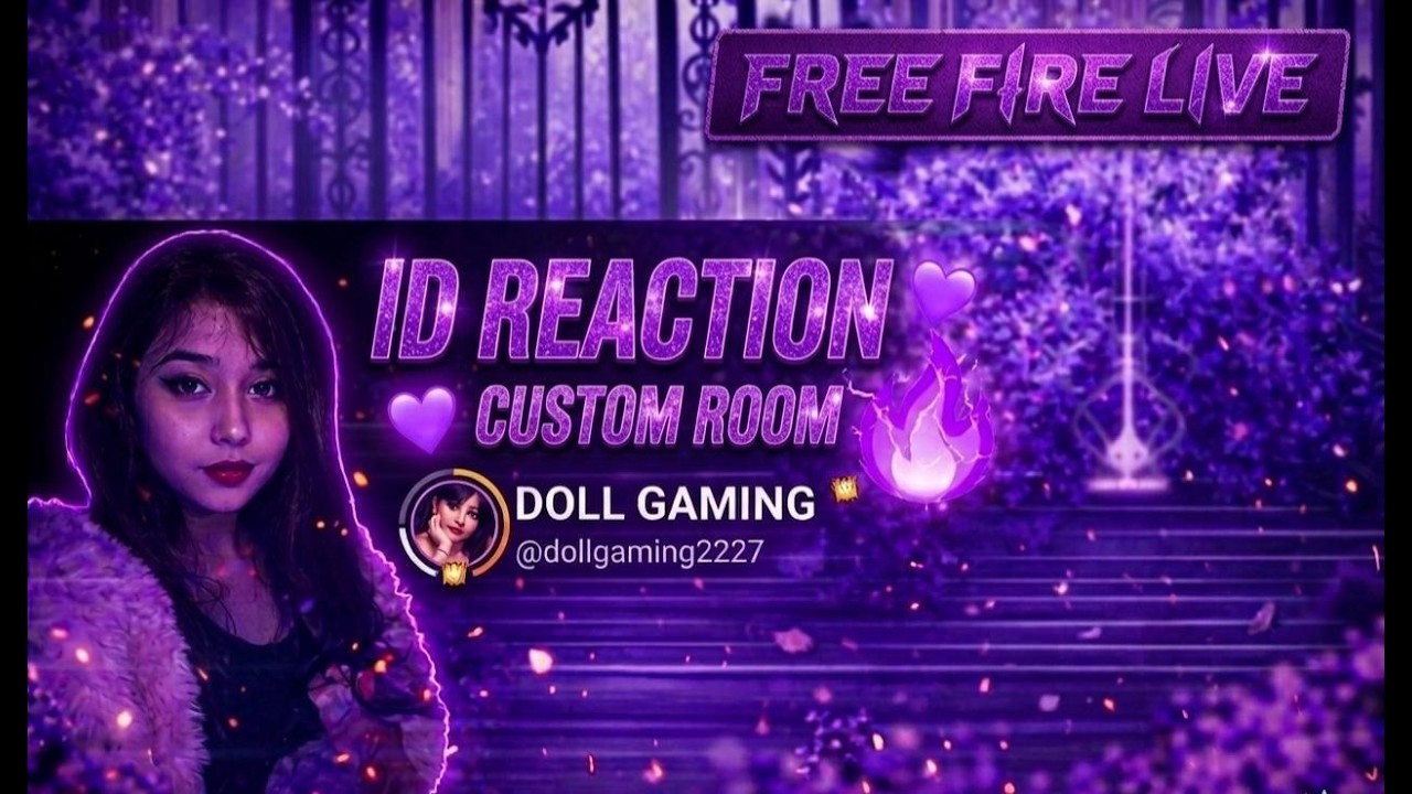 Free Fire Live✌️Uid Reaction 😲 Ff Live with doll gaming❣️