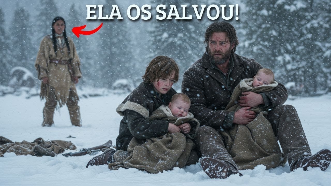 Uma mulher apache salva um viúvo e seus filhos… e o inesperado acontece