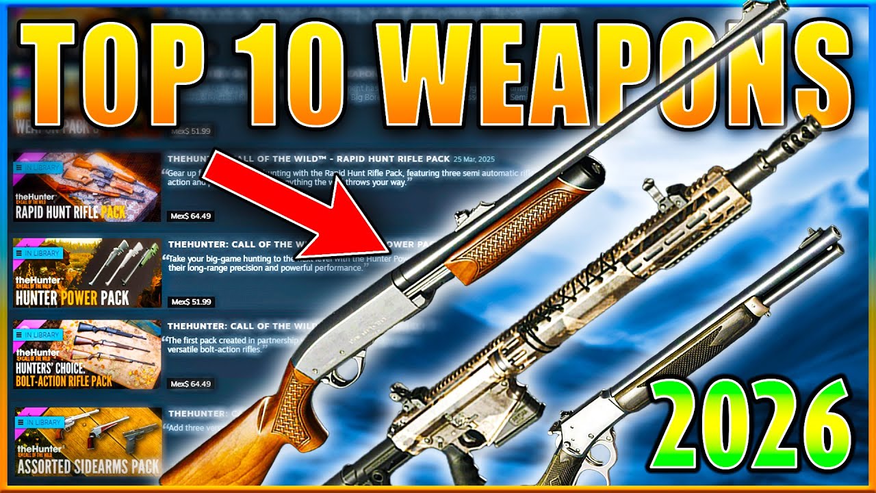 The 10 BEST WEAPONS in theHunter Call of the Wild 2026!