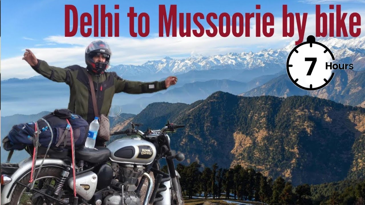 Delhi to Mussoorie Bike Ride via | New Expressway Delhi to Dehradun | Monsoon Ride + Highway Status