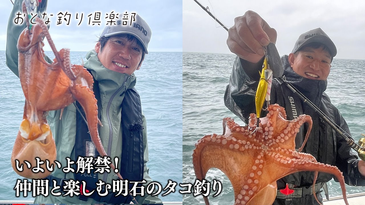 【おとな釣り倶楽部】いよいよ解禁！仲間と楽しむ明石のタコ釣り