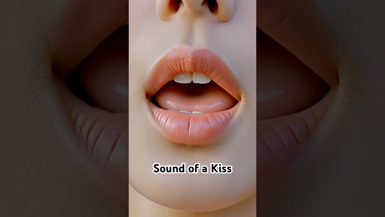 Sound of a Kiss キスの音 키스하는 소리 #asmr #sound #kiss #lip #lips #challenge #relaxing #satisfying#lipgloss