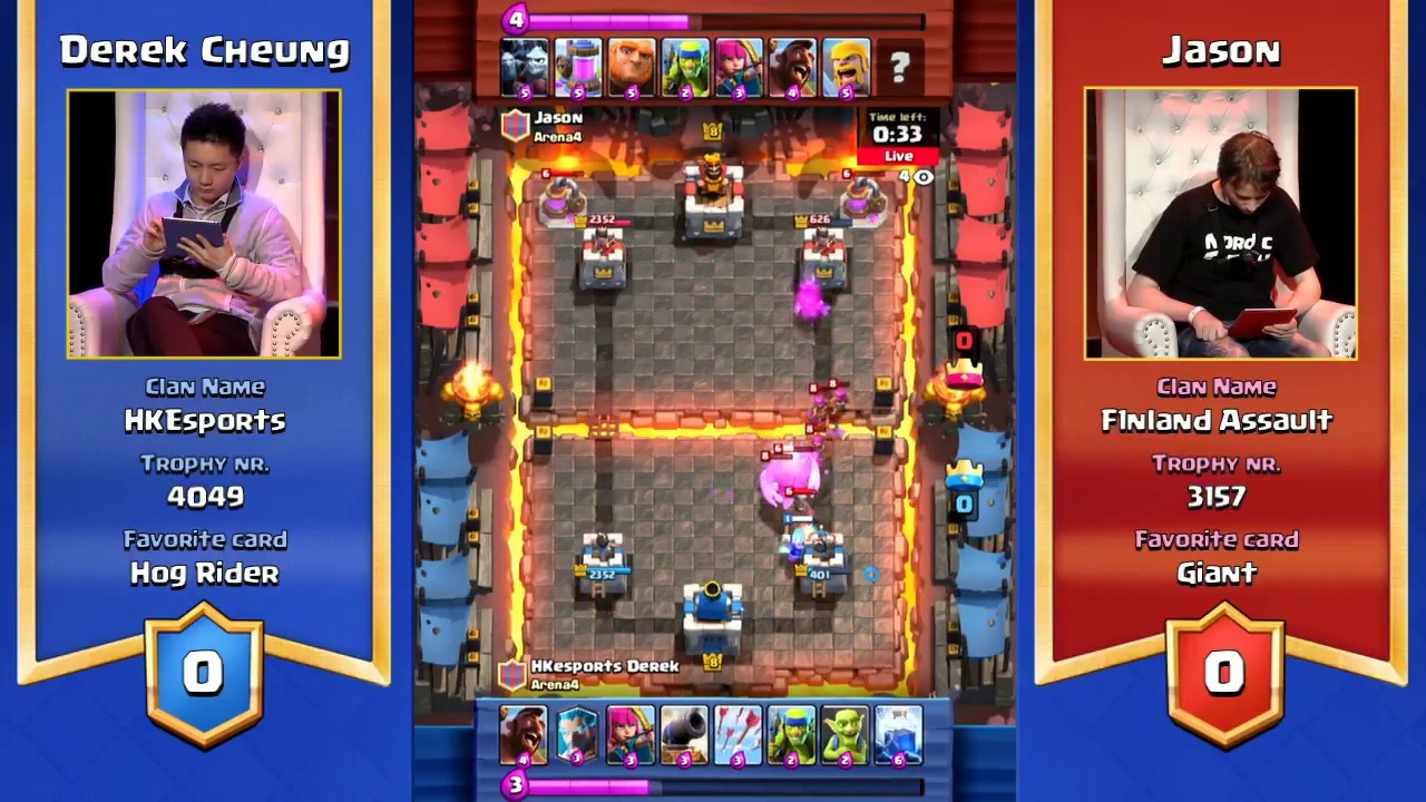 Derek Cheung vs Jason | Clash Royale: Live Helsinki Tournament | Cash Royale Tournament