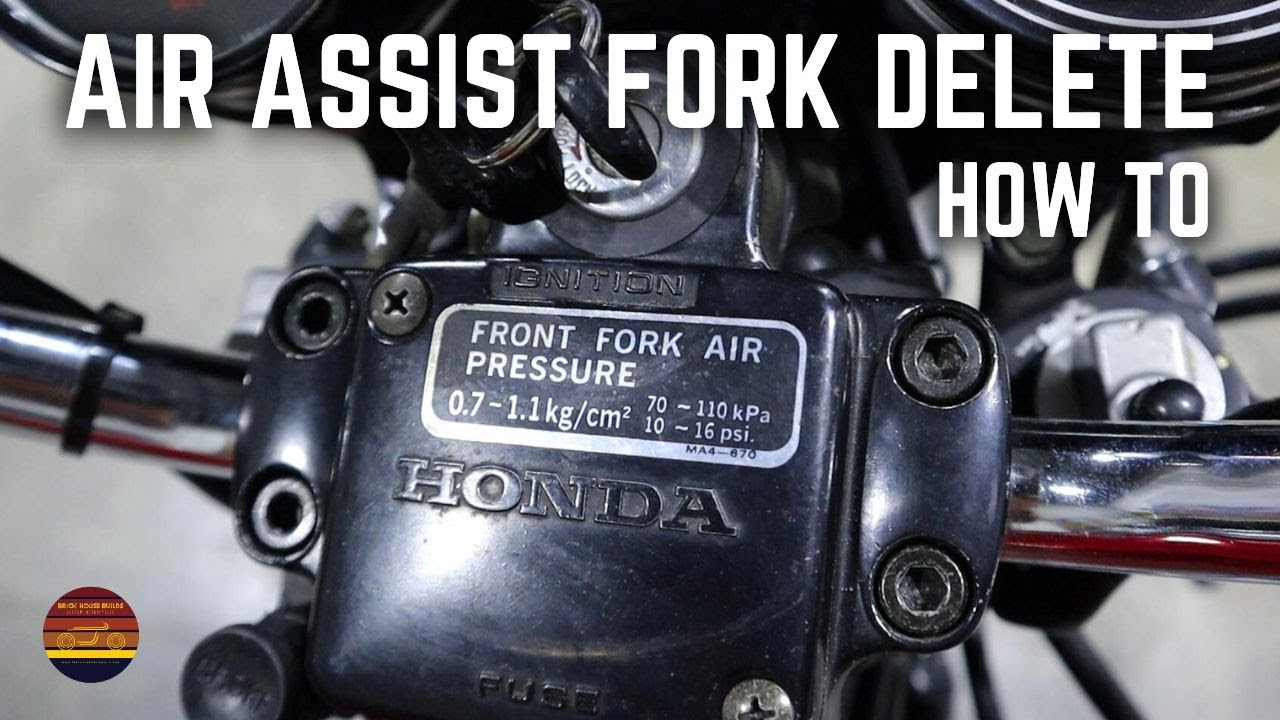 Как удалить воздушный усилитель на вилке Honda!