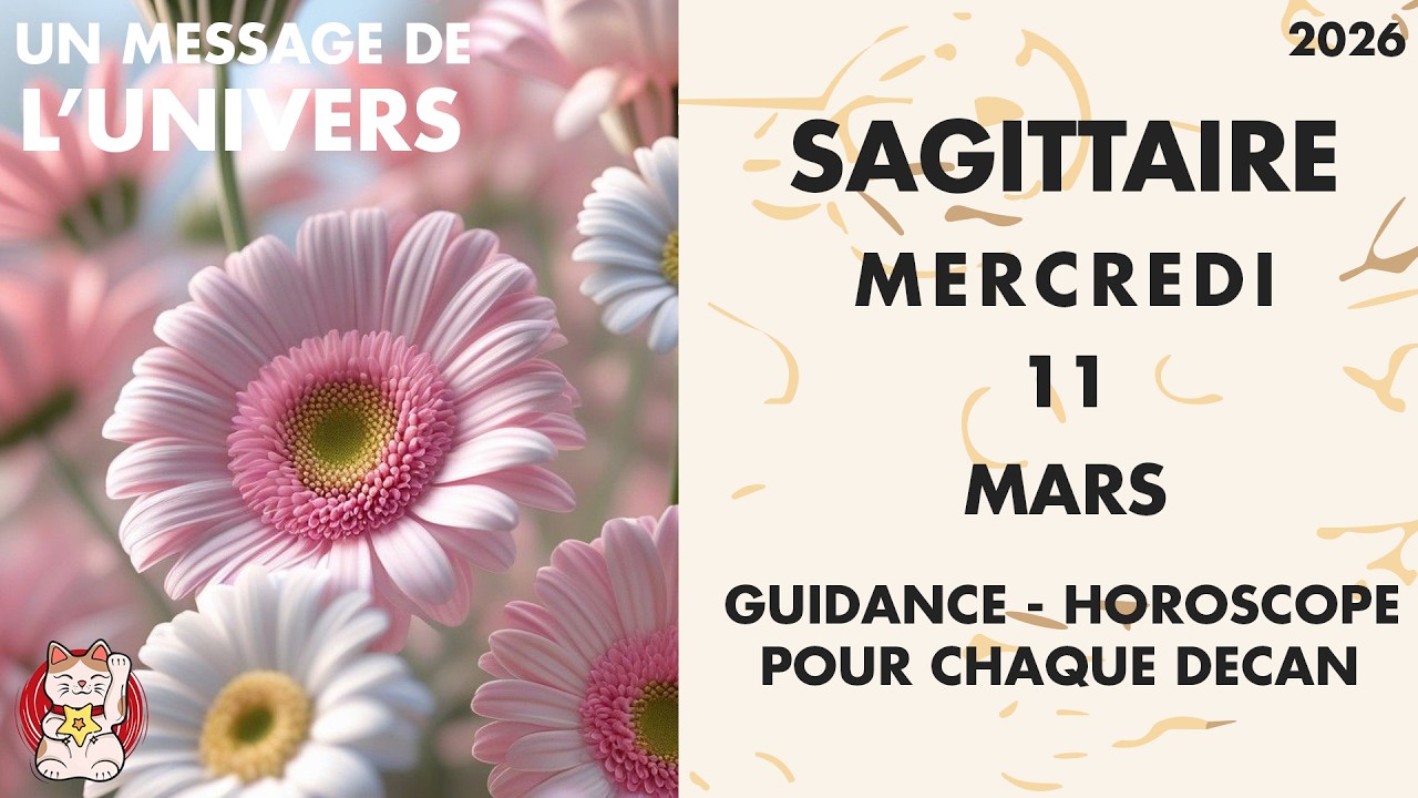 SAGITTAIRE MERCREDI 11 MARS Vous pourriez retrouver un meilleur &eacute;quilibre