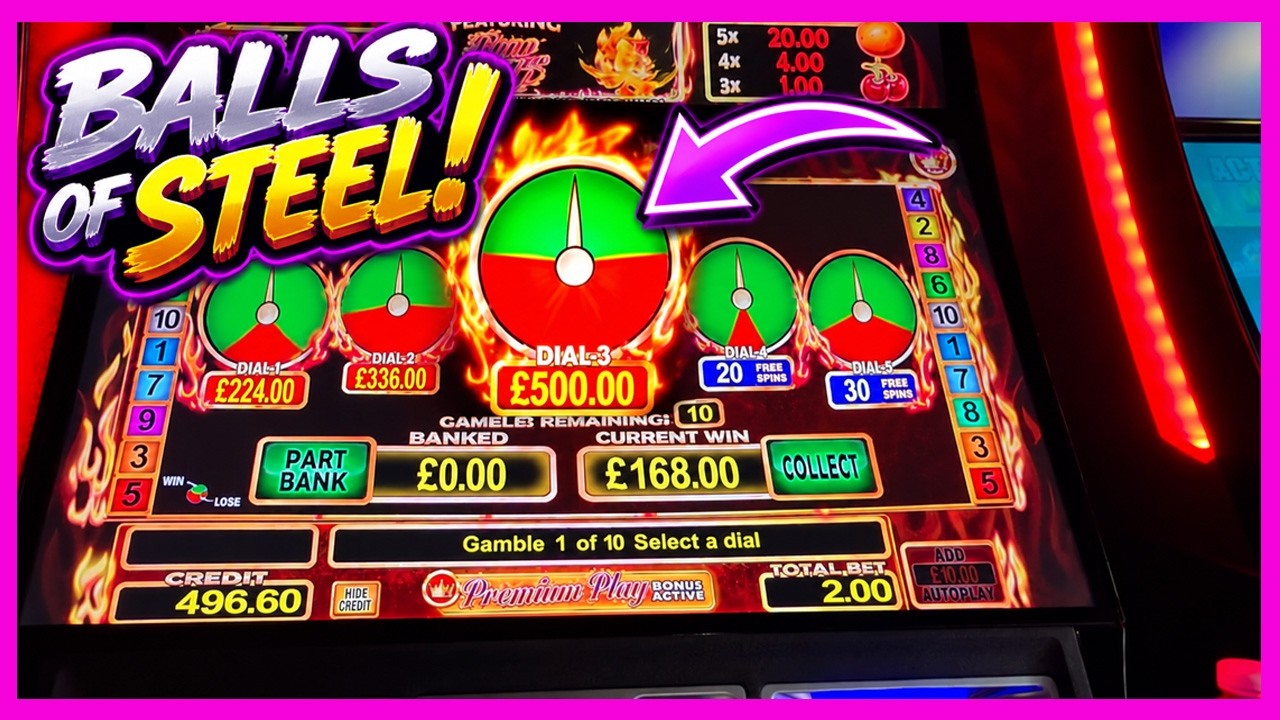BALLS OF STEEL FOR THE &pound;500 GAMBLES! &pound;500 JACKPOT SLOTS