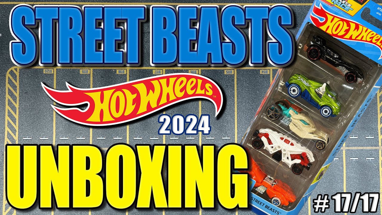 Распаковываем ПОСЛЕДНЮЮ упаковку из 5 машинок Hot Wheels 2024: Street Beasts!!