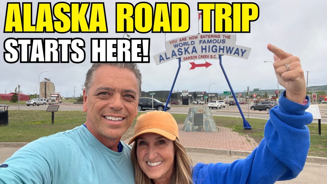 ALASKA HIGHWAY STARTS HERE - MILE 0 ALCAN - ALASKA SERIES #1