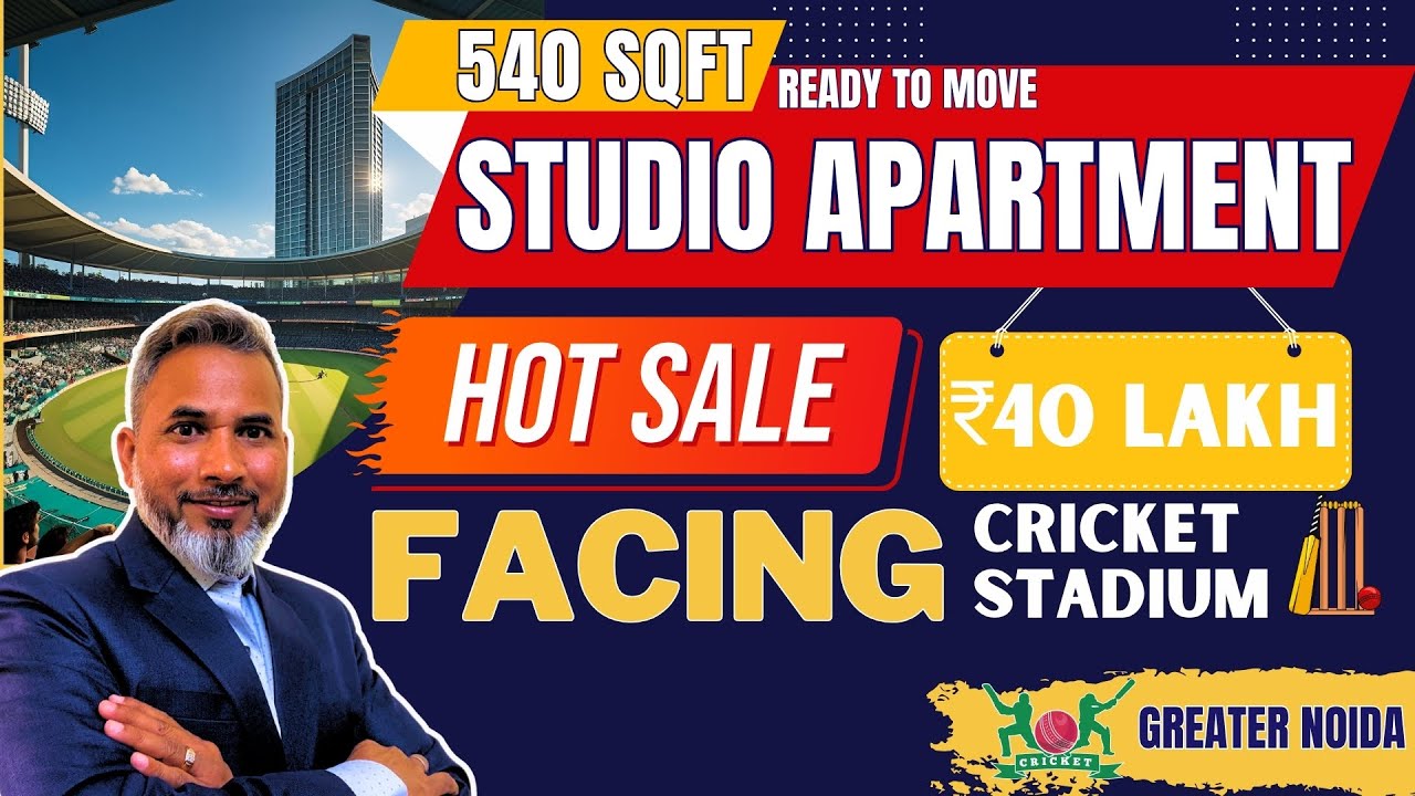 Affordable 540 Sq. Ft. Studio Apartment for Sale in Greater Noida | Studio Apartment | Pari Chowk |