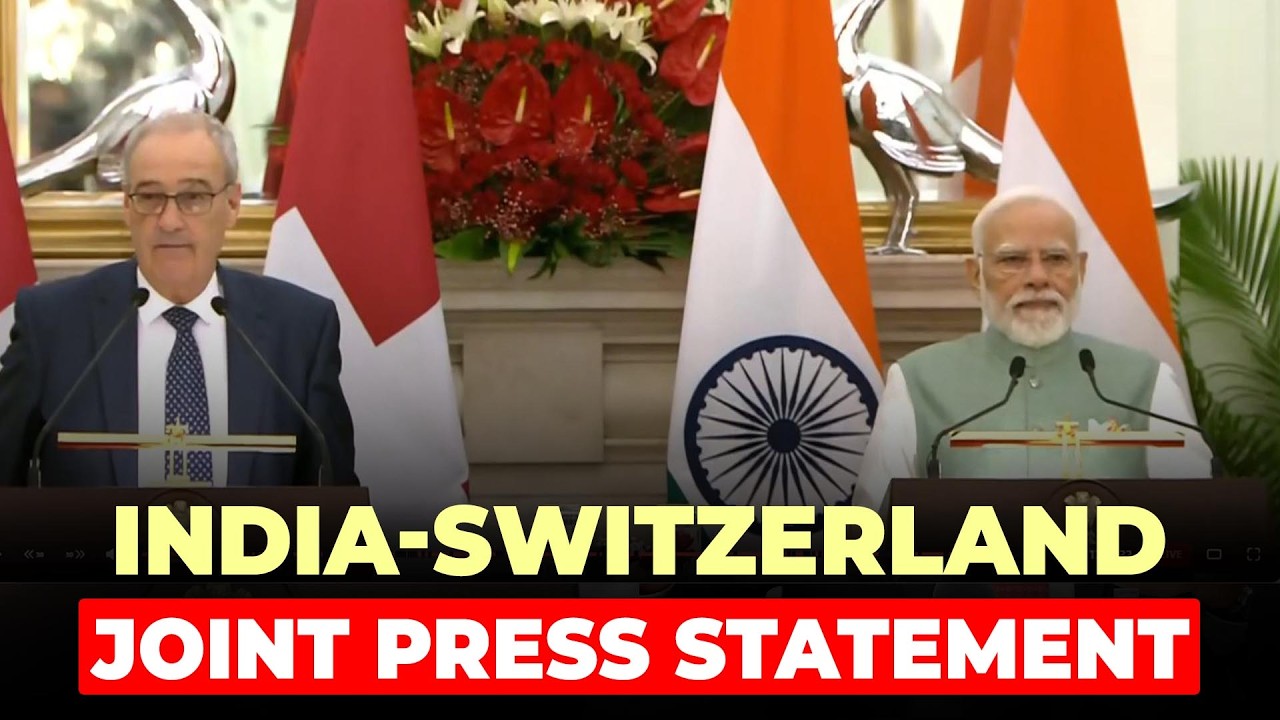 LIVE: PM Modi and Swiss President joint statement I key outcomes of india-Switzerland talks