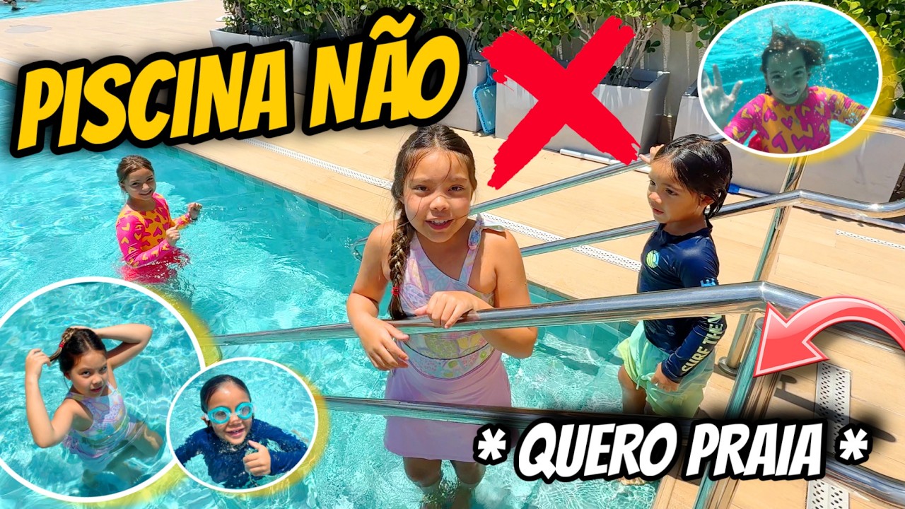 PISCINA HOJE NÃO, QUERO IR À PRAIA 😠 * me ajudem aí 🙏🏻 * 