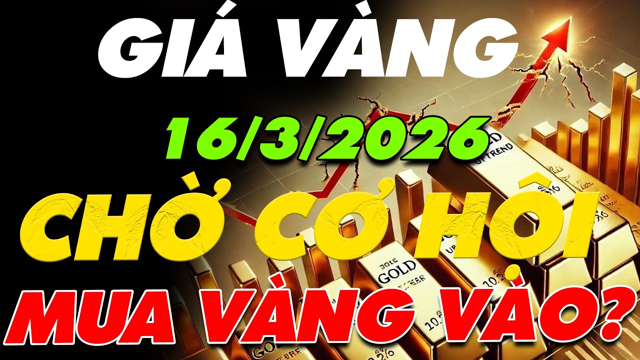 PHÂN TÍCH XU HƯỚNG GIÁ VÀNG HÔM NAY NGÀY:16/3/2026 CHỜ CƠ HỘI ĐỂ TIẾP TỤC MUA THÊM VÀNG VÀO?