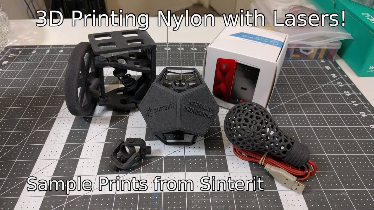 3D Printing Nylon with Lasers! Samples of SLS prints from Sinterit