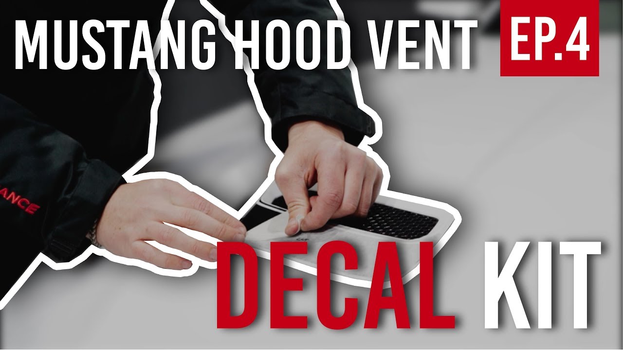 2018-2019 Mustang GT / Ecoboost Hood Vent Accent Decals Graphics