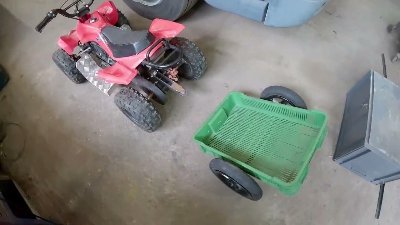 Home made ATV vozík- domáca výroba vozíka na nosenie bedničiek na elektrickú štvorkolku