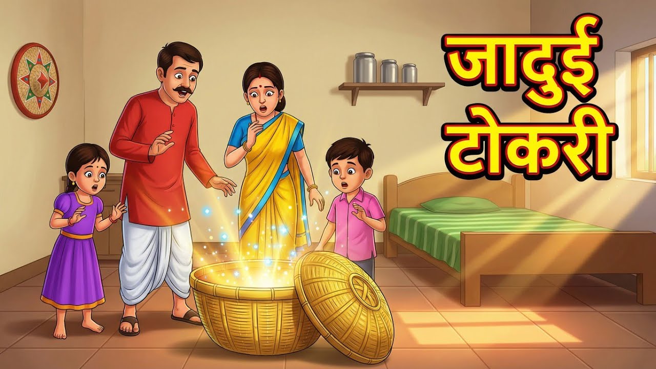 रहस्यमय जादुई टोकरी | Rahasiyamay Jaduy Tokari | HINDI KAHANIYA | MORAL STORY 