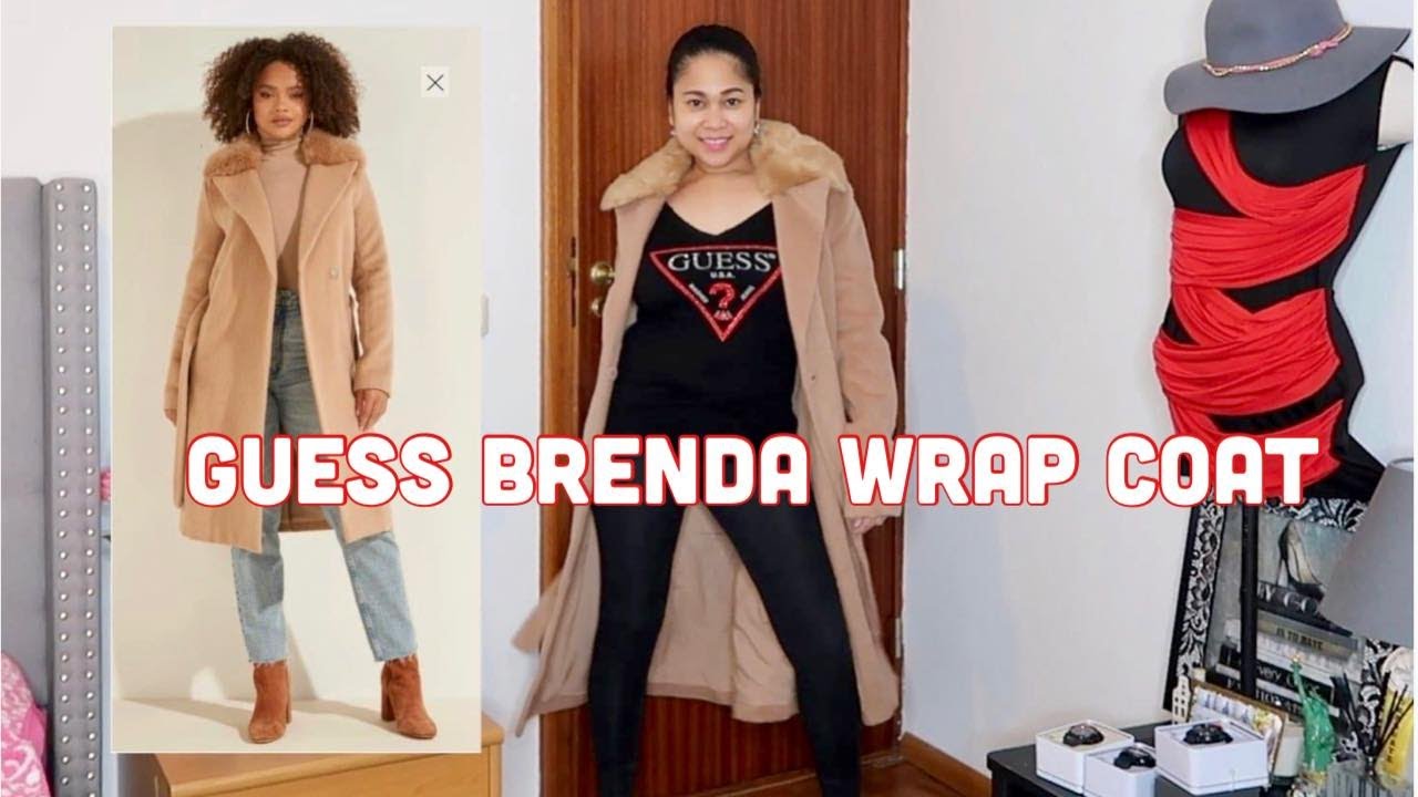 US VETERAN FAMILY:UNBOXING GUESS BRENDA WRAP COAT 2021 BY @marzdrum