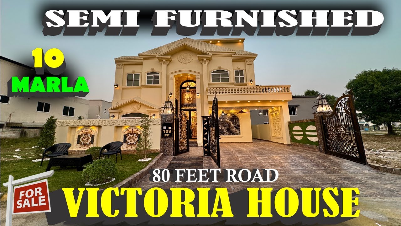 10 Marla Semi Furnished Victorian Design House | Citi Housing Gujranwala | 80 Feet Road