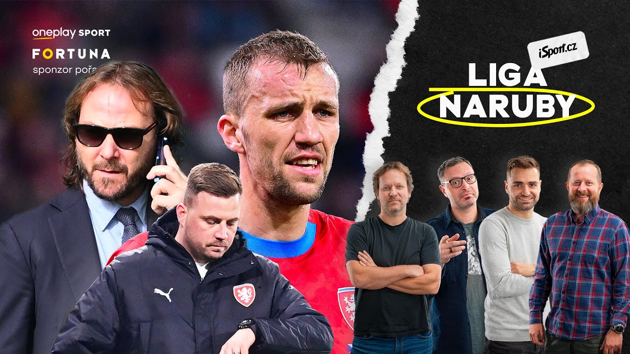 Stupidn&iacute; v&aacute;lka repre proti fanou&scaron;kům: Souček bez p&aacute;sky, Nedvědovi se kr&aacute;t&iacute; čas | Liga naruby