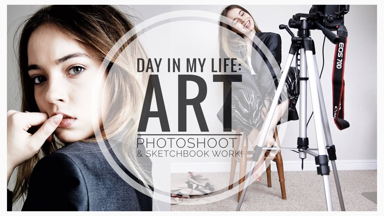 Productive Day In My Life | Art Photoshoot & Coursework Presentation!