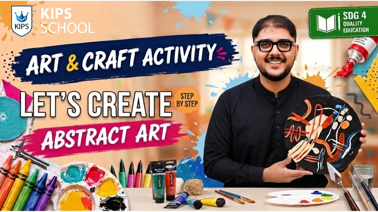 Abstract Art Activity for Students | Summer Learning Journal | KIPS School