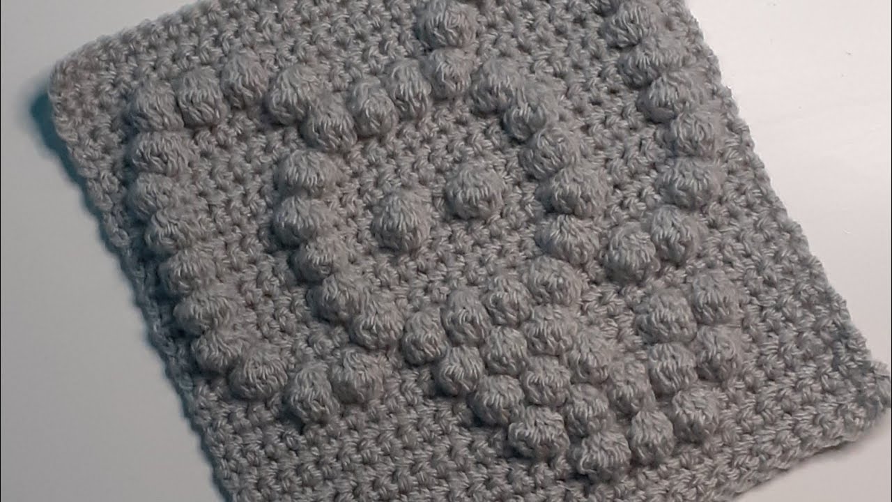 #crochetbaby#bobblestitch #easycrochet #elephant square